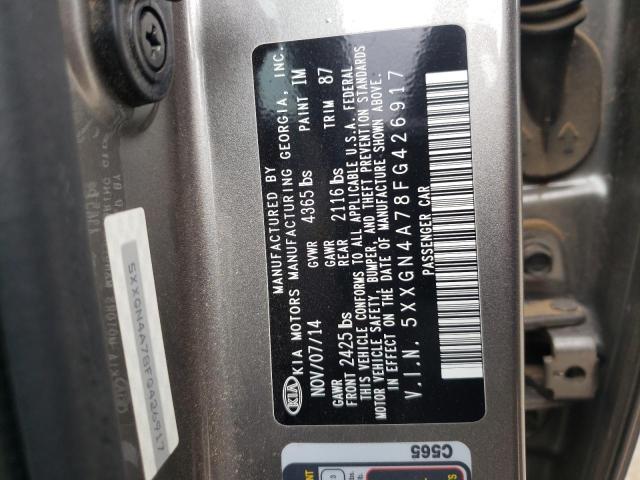 Photo 10 from auction – 2015 KIA OPTIMA EX with VIN 5XXGN4A78FG426917