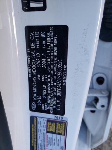 Photo 10 from auction – 2019 KIA FORTE FE with VIN 3KPF24AD2KE050521