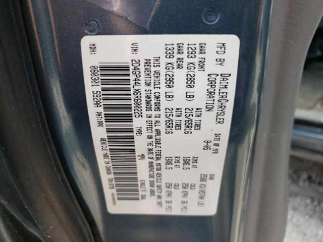 Photo 10 from auction – 2006 DODGE GRAND CARA with VIN 2D4GP44LX6R600225