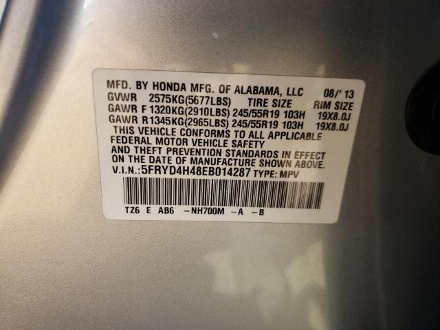 Photo 10 from auction – 2014 ACURA MDX TECHNO with VIN 5FRYD4H48EB014287
