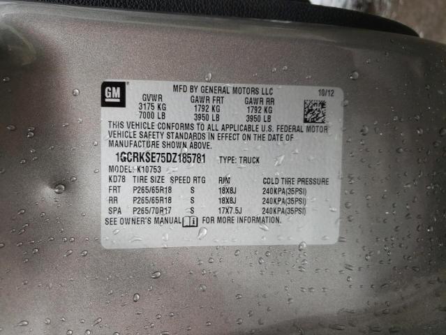 Photo 10 from auction – 2013 CHEVROLET SILVERADO with VIN 1GCRKSE75DZ185781