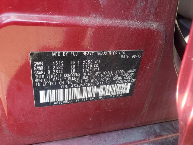 Photo 10 from auction – 2016 SUBARU LEGACY 2.5 with VIN 4S3BNAC6XG3014982