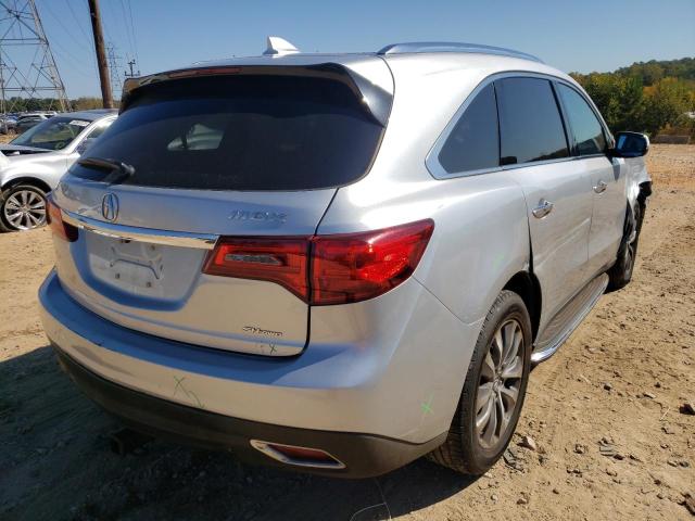 Photo 4 from auction – 2014 ACURA MDX TECHNO with VIN 5FRYD4H48EB014287