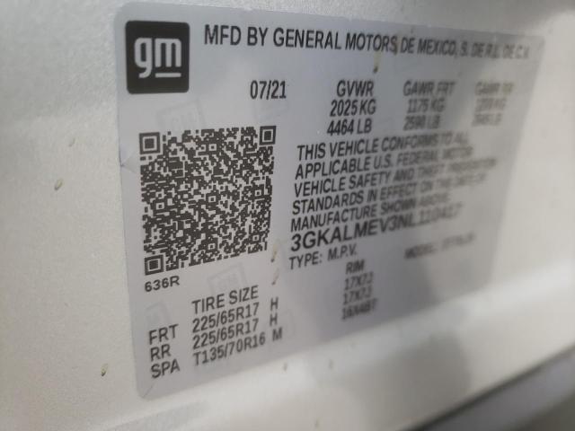 Photo 10 from auction – 2022 GMC TERRAIN SL with VIN 3GKALMEV3NL110417