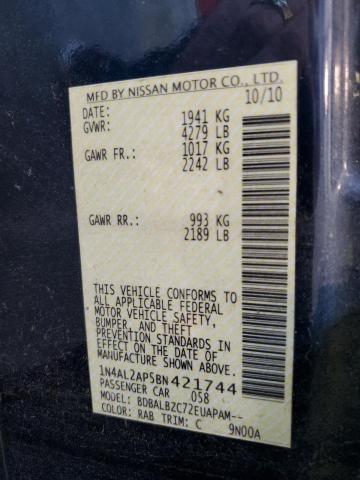 Photo 10 from auction – 2011 NISSAN ALTIMA BAS with VIN 1N4AL2AP5BN421744