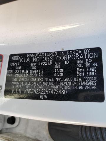 Photo 10 from auction – 2017 KIA SOUL with VIN KNDJN2A22H7472480