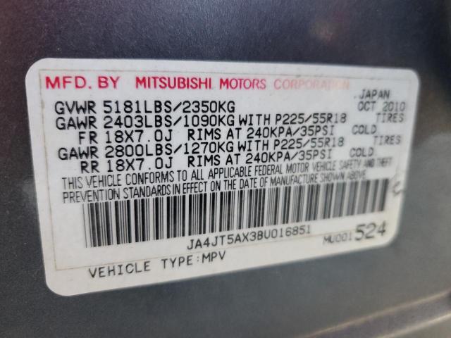 Photo 10 from auction – 2011 MITSUBISHI OUTLANDER with VIN JA4JT5AX3BU016851