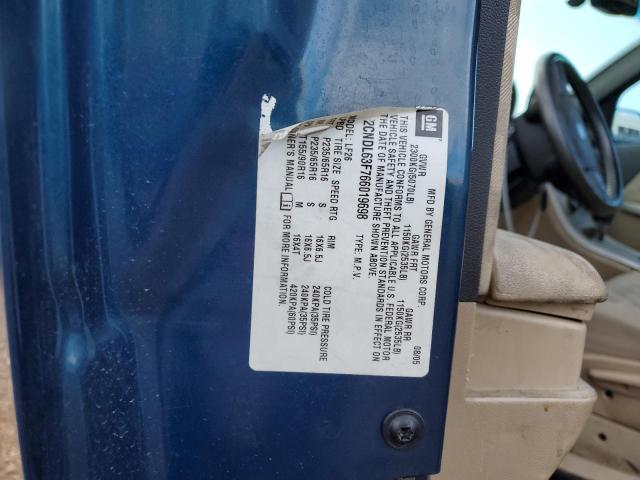 Photo 10 from auction – 2006 CHEVROLET EQUINOX LT with VIN 2CNDL63F766019698