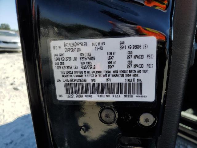 Photo 10 from auction – 2004 JEEP LIBERTY with VIN 1J4GL48K34W195589