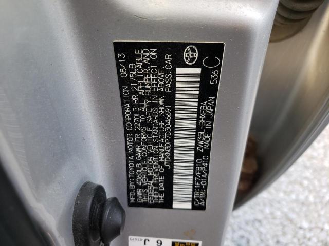 Фото 10 с аукциона – 2013 TOYOTA PRIUS PLUG с VIN JTDKN3DP7D3046691