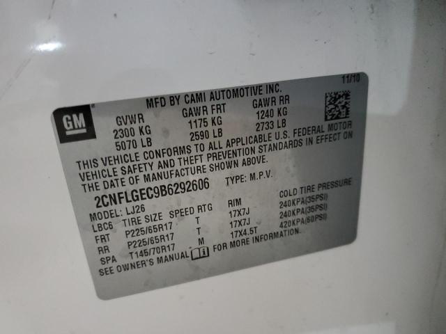 Photo 10 from auction – 2011 CHEVROLET EQUINOX LT with VIN 2CNFLGEC9B6292606