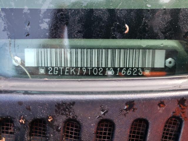 Photo 10 from auction – 2002 GMC NEW SIERRA with VIN 2GTEK19T021316623