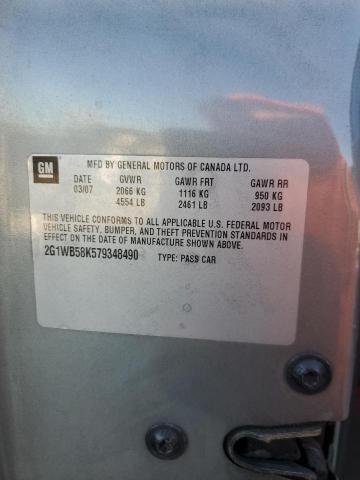 Photo 10 from auction – 2007 CHEVROLET IMPALA LS with VIN 2G1WB58K579348490