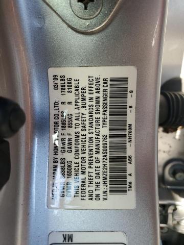Photo 10 from auction – 2010 HONDA INSIGHT EX with VIN JHMZE2H72AS009762