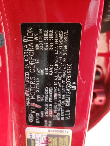 Photo 10 from auction – 2013 KIA SOUL with VIN KNDJT2A5XD7629120