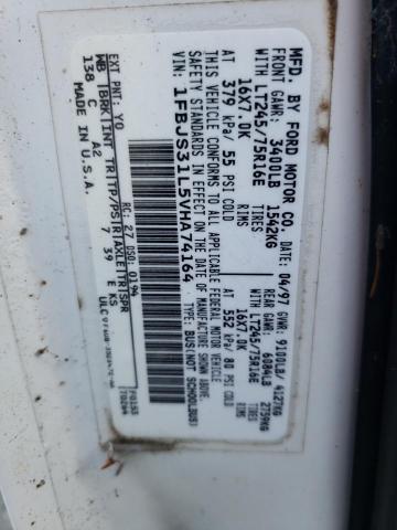 Photo 10 from auction – 1997 FORD ECONOLINE with VIN 1FBJS31L5VHA74164