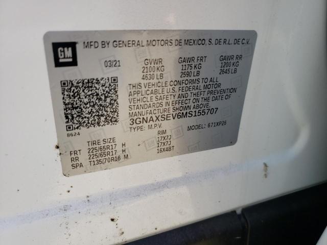 Photo 10 from auction – 2021 CHEVROLET EQUINOX LS with VIN 3GNAXSEV6MS155707