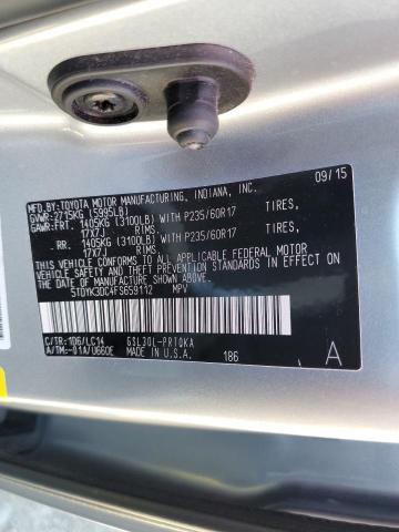 Photo 10 from auction – 2015 TOYOTA SIENNA XLE with VIN 5TDYK3DC4FS659112