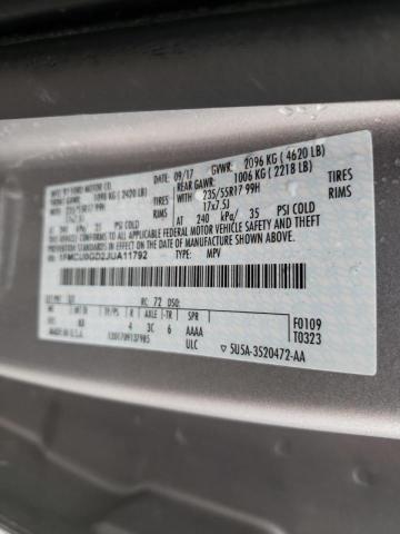 Photo 10 from auction – 2018 FORD ESCAPE SE with VIN 1FMCU0GD2JUA11792