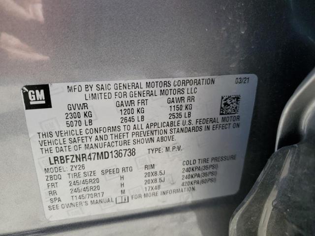 Photo 10 from auction – 2021 BUICK ENVISION E with VIN LRBFZNR47MD136738