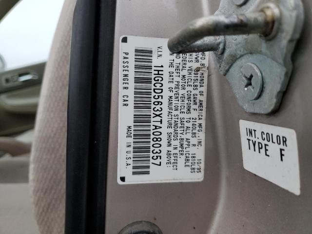 Photo 10 from auction – 1996 HONDA ACCORD with VIN 1HGCD563XTA080357