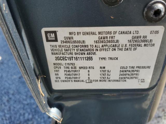 Photo 10 from auction – 2006 CHEVROLET SILVERADO with VIN 2GCEC19T161111265