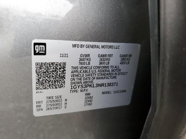 Photo 10 from auction – 2022 CADILLAC ESCALADE E with VIN 1GYS3PKL3NR138371