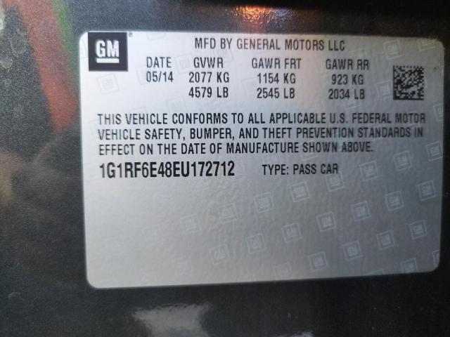 Photo 10 from auction – 2014 CHEVROLET VOLT with VIN 1G1RF6E48EU172712