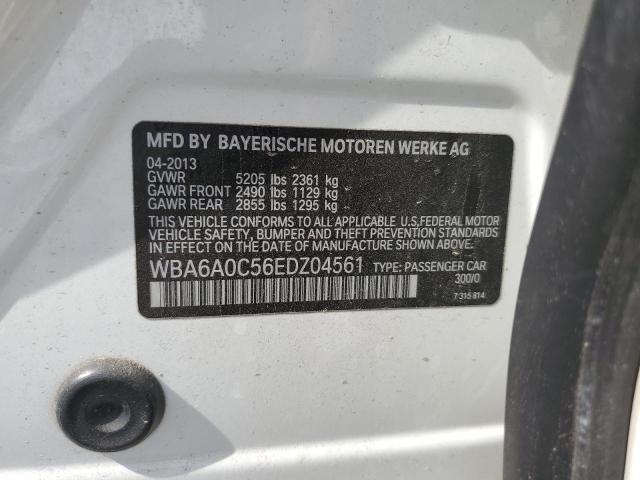 Photo 10 from auction – 2014 BMW 640 I GRAN with VIN WBA6A0C56EDZ04561