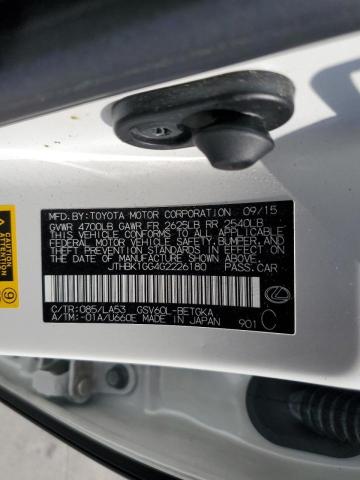 Photo 10 from auction – 2016 LEXUS ES 350 with VIN JTHBK1GG4G2226180