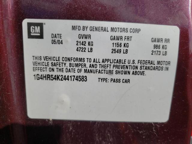 Photo 10 from auction – 2004 BUICK LESABRE LI with VIN 1G4HR54K244174583