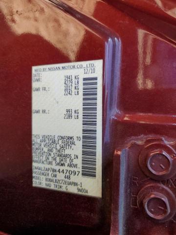 Photo 10 from auction – 2011 NISSAN ALTIMA BAS with VIN 1N4AL2AP7BN447097