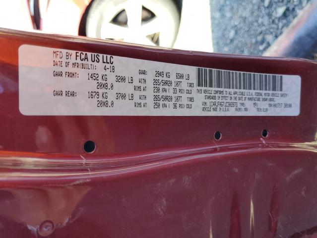 Photo 10 from auction – 2018 JEEP GRAND CHER with VIN 1C4RJFAG7JC302873