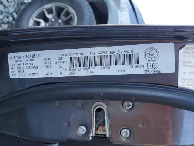 Photo 10 from auction – 2015 RAM 1500 REBEL with VIN 1C6RR7YT5FS770803