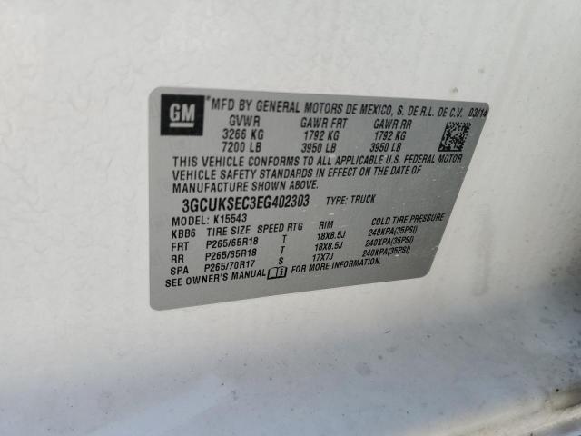 Photo 10 from auction – 2014 CHEVROLET SILVERADO with VIN 3GCUKSEC3EG402303