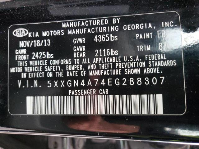 Фото 10 с аукциона – 2014 KIA OPTIMA EX с VIN 5XXGN4A74EG288307