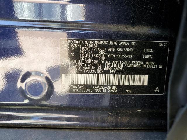 Photo 10 from auction – 2020 TOYOTA RAV4 LIMIT with VIN 2T3Y1RFV9LC081637