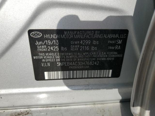 Photo 10 from auction – 2013 HYUNDAI SONATA GLS with VIN 5NPEB4AC3DH768242
