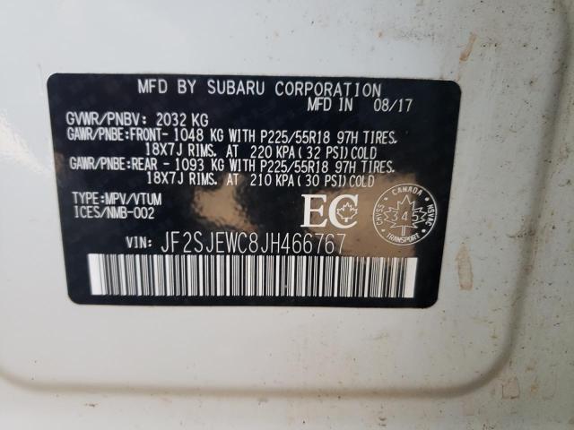 Photo 10 from auction – 2018 SUBARU FORESTER 2 with VIN JF2SJEWC8JH466767