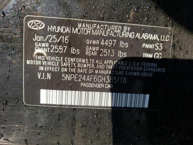 Photo 10 from auction – 2016 HYUNDAI SONATA SE with VIN 5NPE24AF6GH385118