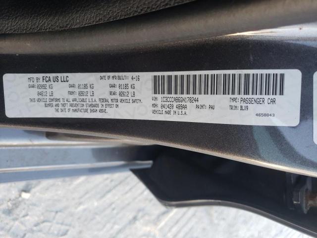Photo 10 from auction – 2016 CHRYSLER 200 LIMITE with VIN 1C3CCCAB6GN178244