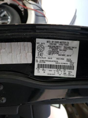 Photo 10 from auction – 2010 FORD EXPLORER E with VIN 1FMEU7EE2AUA75215