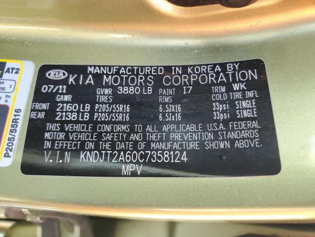 Снимка 10 от търг – 2012 KIA SOUL + с VIN KNDJT2A60C7358124