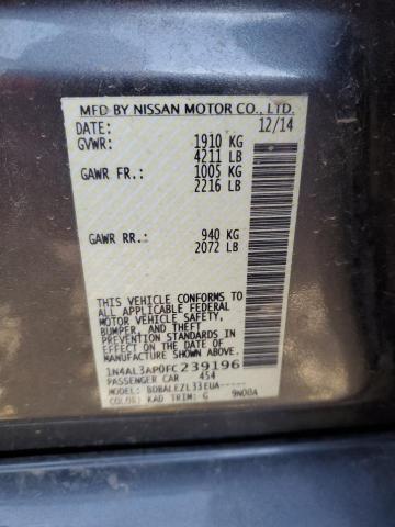 Photo 10 from auction – 2015 NISSAN ALTIMA 2.5 with VIN 1N4AL3AP0FC239196
