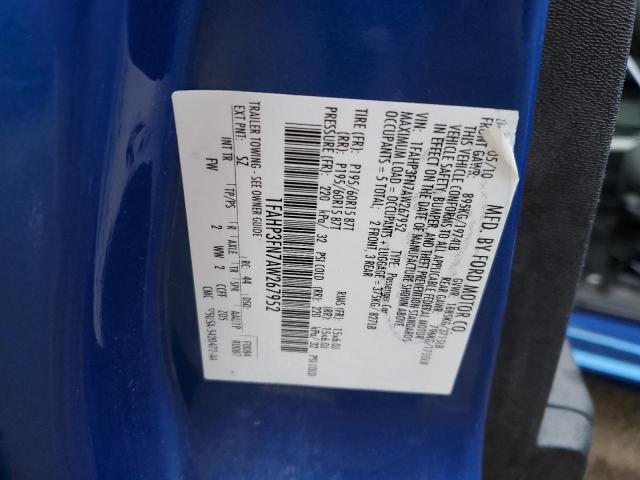 Photo 10 from auction – 2010 FORD FOCUS SE with VIN 1FAHP3FN7AW267952