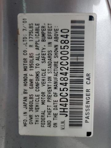 Photo 10 from auction – 2002 ACURA RSX with VIN JH4DC54842C005840