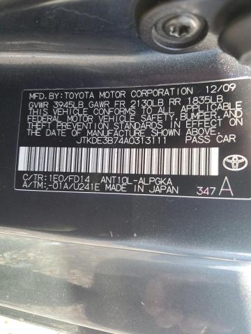 Photo 10 from auction – 2010 TOYOTA SCION TC with VIN JTKDE3B74A0313111