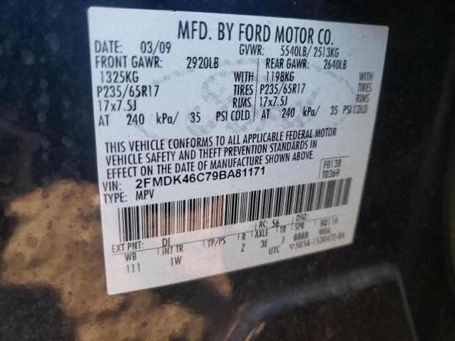 Photo 10 from auction – 2009 FORD EDGE SE with VIN 2FMDK46C79BA81171
