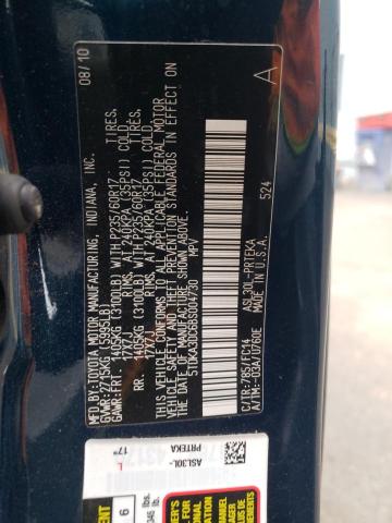 Photo 10 from auction – 2011 TOYOTA SIENNA BAS with VIN 5TDKA3DC6BS004730
