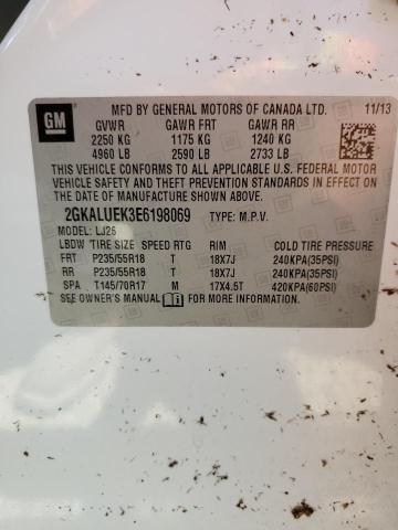 Photo 10 from auction – 2014 GMC TERRAIN DE with VIN 2GKALUEK3E6198069